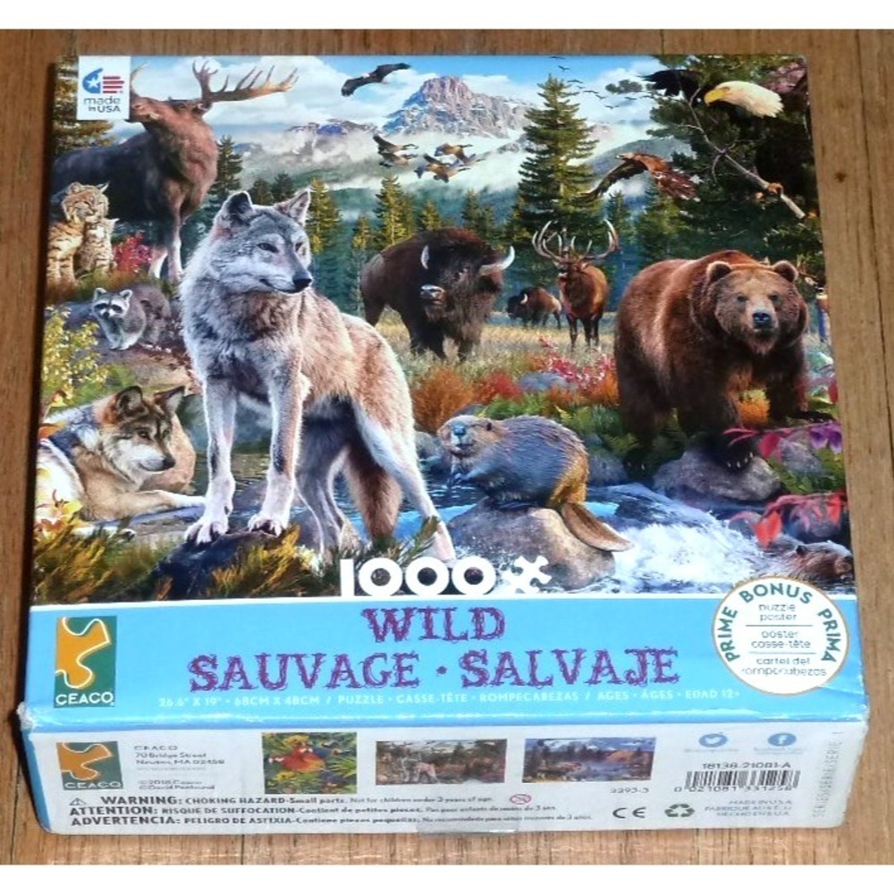 American Animals - Wild Sauvage - 1000 Piece Jigsaw Puzzle Brand New